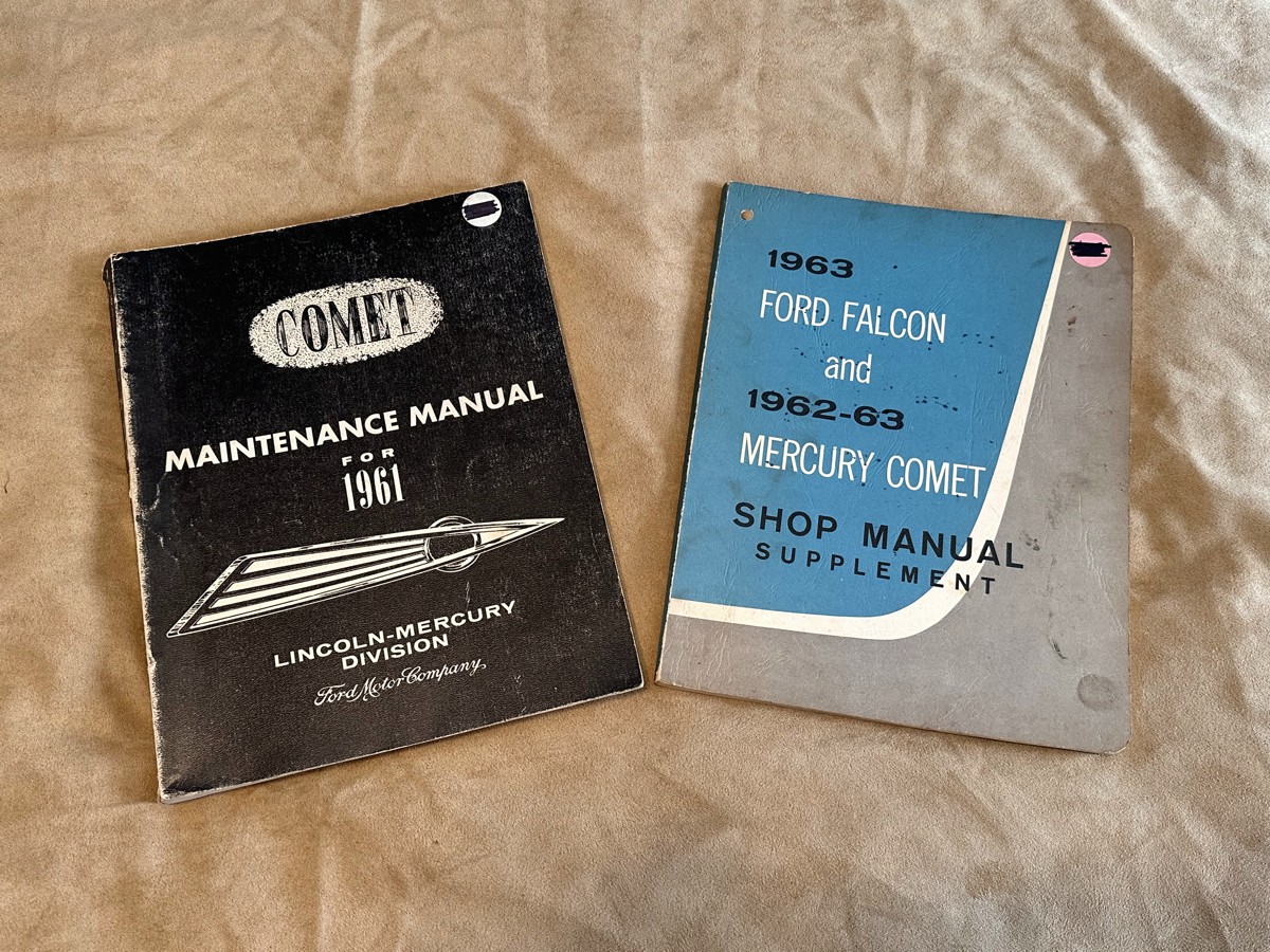 1961-1963 Mercury Co0met and Falcon manuals